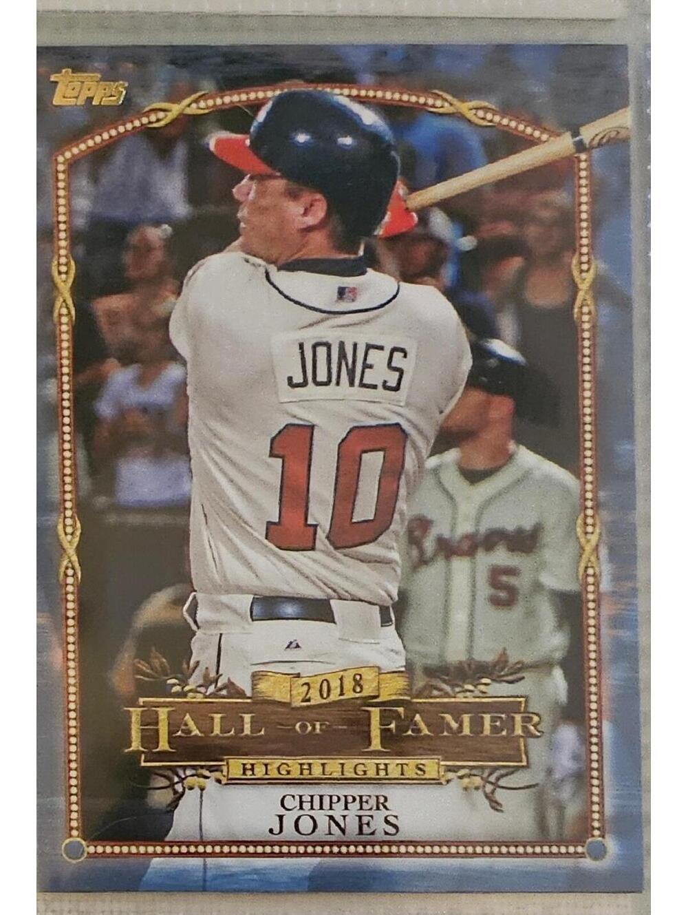 Chipper Jones 2018 Topps Update Hall of Fame Highlights Braves HFH-7 BASE